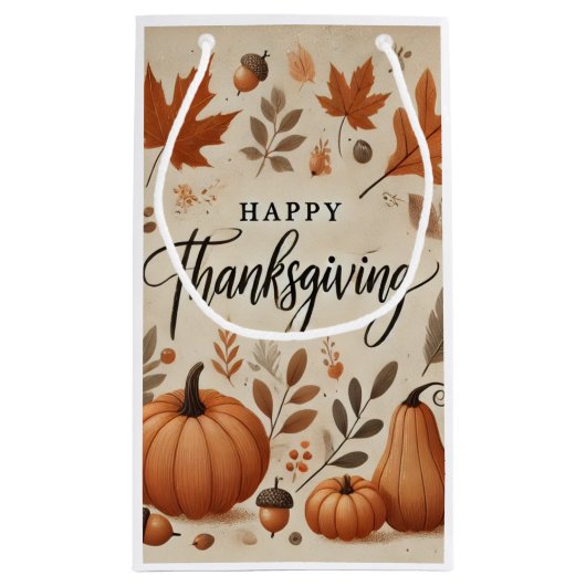 Thanksgiving Gift Bag - Small Klein Cadeauzakje (Achterkant)