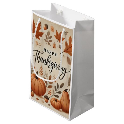 Thanksgiving Gift Bag - Small Klein Cadeauzakje (Achterkant Gekanteld)