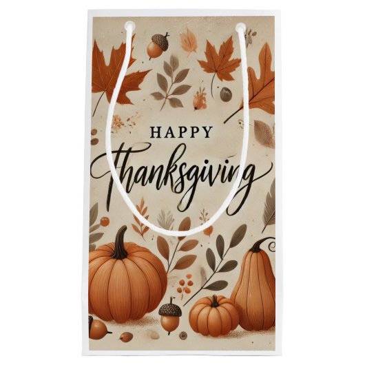 Thanksgiving Gift Bag - Small Klein Cadeauzakje (Voorkant)