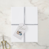 Thanksgiving Gift Label, Bloemen, Pompoen Cadeaulabel (Met Touw)