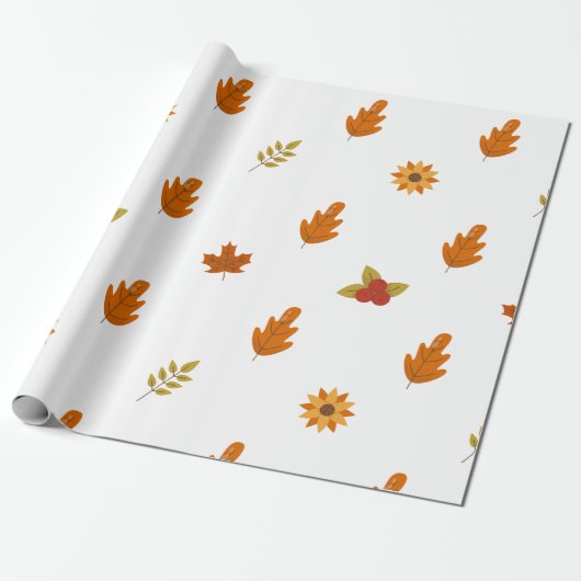 Thanksgiving Gift Wrap | Celebrate in Style | fall Cadeaupapier (Uitgerold)