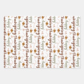 Thanksgiving Gift Wrap – Celebrate in Style Inpakpapier Vel (Voorkant)