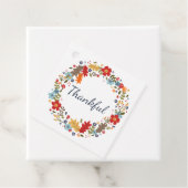 Thanksgiving Gift Wrapping Herfst krans Dankbaar Bedankjes Labels (In situ)