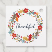 Thanksgiving Gift Wrapping Herfst krans Dankbaar Bedankjes Labels (Achterkant)