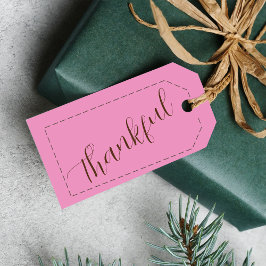 Thanksgiving Gifts Aangepaste Naam Minimalist Cadeaulabel