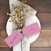 Thanksgiving Gifts Aangepaste Naam Minimalist Cadeaulabel