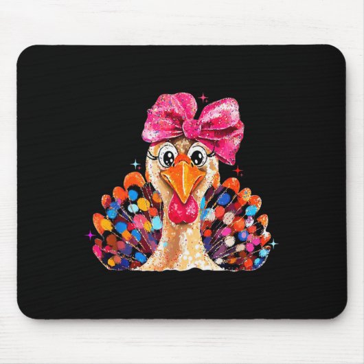 Thanksgiving Girls,coquette Turkey Funny Women, Gi Muismat (Voorkant)