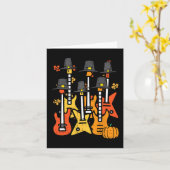 Thanksgiving Gitaren Herfst Rock Muziek Riocker Ma Kaart (Gele Bloem)