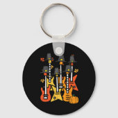 Thanksgiving Gitaren Herfst Rock Muziek Riocker Ma Sleutelhanger (Voorkant)