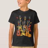 Thanksgiving Gitaren Herfst Rock Muziek Riocker Ma T-shirt (Voorkant)