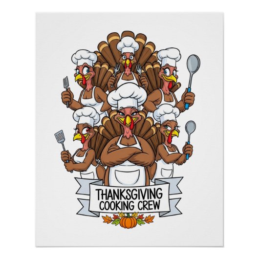 Thanksgiving Glanzende Poster (Voorkant)