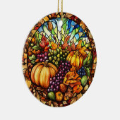 Thanksgiving Glas in lood Ornament (Rechts)