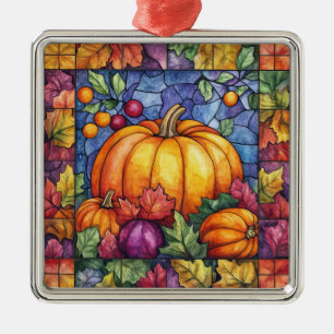 Thanksgiving Glas in lood Ornament