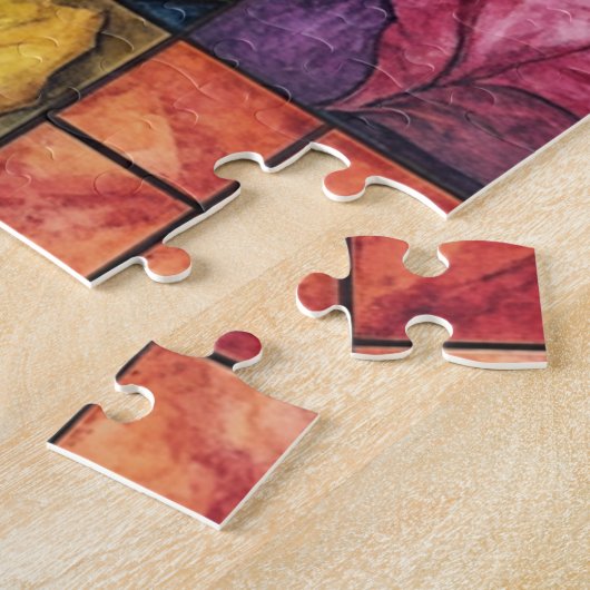 Thanksgiving Glas in lood puzzel Legpuzzel (Zijkant)
