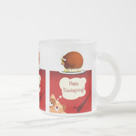 Thanksgiving GlasMok Matglas Koffiemok