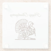 Thanksgiving Glazen Onderzetter (Achterkant)