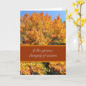 Thanksgiving gloride Seizoen Kaart (Gele Bloem)