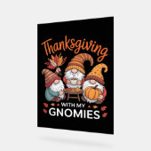 Thanksgiving Gnome Herfst Leopard Turkije Essentia Acryl Bord (Hoek)