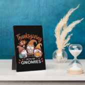 Thanksgiving Gnome Herfst Leopard Turkije Essentia Fotoplaat (Zijkant)