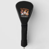 Thanksgiving Gnome Herfst Leopard Turkije Essentia Golfheadcover (Voorkant)