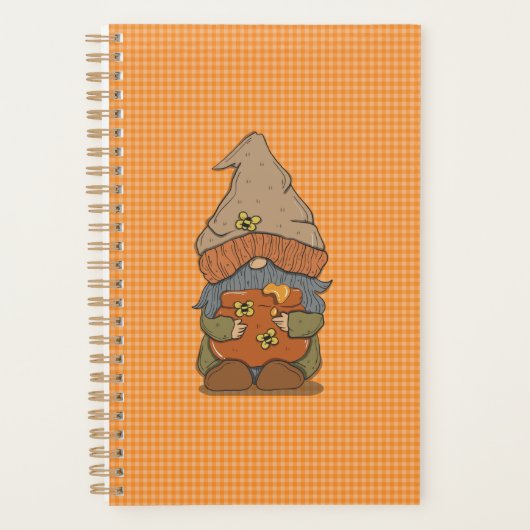 Thanksgiving Gnome Holding a Honey Planner (Voorkant)