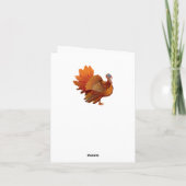 Thanksgiving Gnome Wenskaart Feestdagen Kaart (Achterkant)