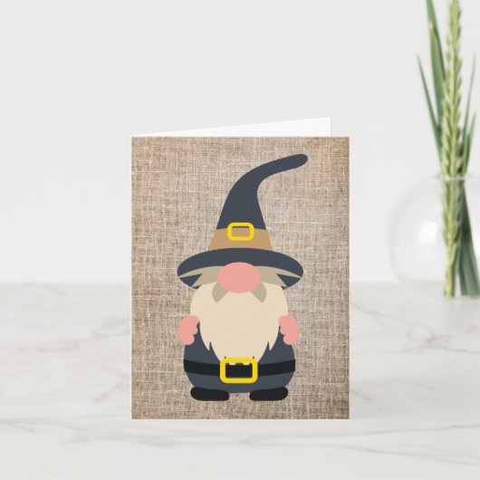 Thanksgiving Gnome Wenskaart Feestdagen Kaart (Voorkant)