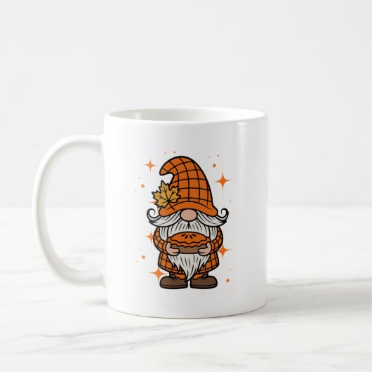 Thanksgiving Gnome With Pumpkin Pie Koffiemok (Links)