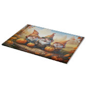 Thanksgiving Gnomen Gepersonaliseerd Snijplank (Hoek)