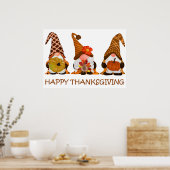 Thanksgiving Gnomen Poster (Keuken)