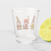 Thanksgiving Gnomen Shot Glass Glas (Achterkant)