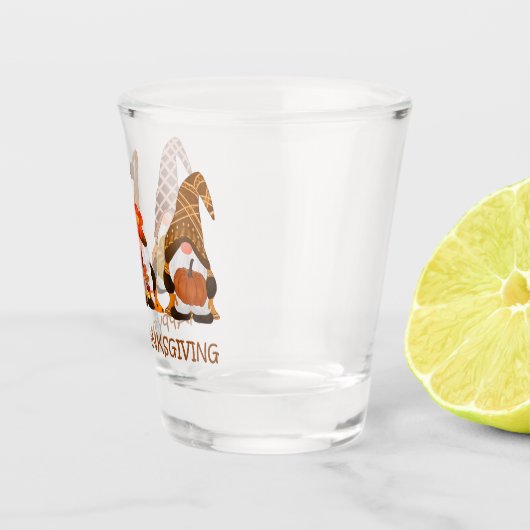Thanksgiving Gnomen Shot Glass Shot Glas (Rechts)