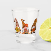 Thanksgiving Gnomen Shot Glass Shot Glas (Voorkant)