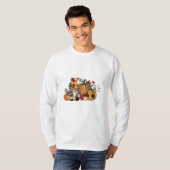 Thanksgiving Gnomes Fall Leaves Gnomes Funny Herfs T-shirt (Voorkant volledig)
