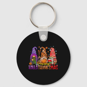 Thanksgiving Gnomes Happy Hanksmas Halloween Sleutelhanger