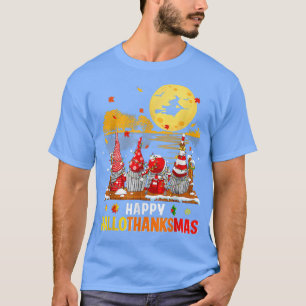 Thanksgiving Gnomes Happy Hanksmas Halloween T-shirt