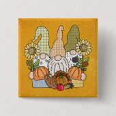 Thanksgiving Gnomes Trio Button (Voorkant)