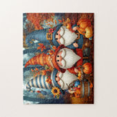 Thanksgiving Gnomes Trio Puzzle Legpuzzel (Verticaal)