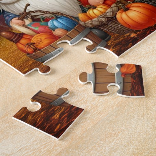 Thanksgiving Gnomes Trio Puzzle Legpuzzel (Zijkant)