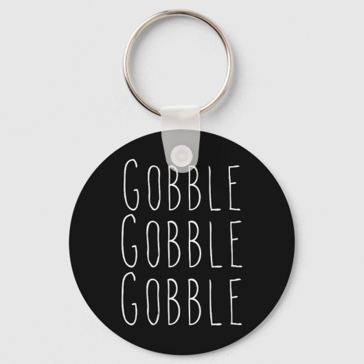 Thanksgiving gobbel sleutelhanger (Voorkant)