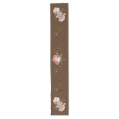 Thanksgiving Gobbler Turkey and Pumpkins Lange Tafelloper (Voorkant)