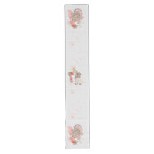 Thanksgiving Gobbler Turkey and Pumpkins Lange Tafelloper (Voorkant)