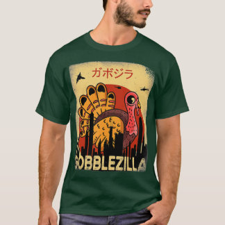 Thanksgiving Gobblezilla Turkije (4) T-shirt