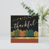 Thanksgiving Gold Glitter Greeting Kaart (Staand voorkant)
