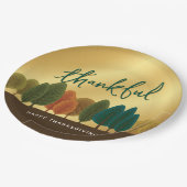 Thanksgiving Gold Paper-bord Papieren Bordje (Gekanteld)