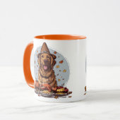 Thanksgiving Golden Retriever Mok (Voorkant links)