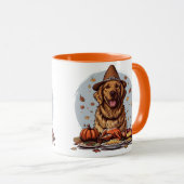 Thanksgiving Golden Retriever Mok (Voorkant rechts)