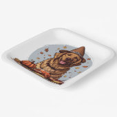 Thanksgiving Golden Retriever Papieren Bordje (Gebogen)