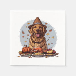 Thanksgiving Golden Retriever Servet