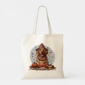 Thanksgiving Golden Retriever Tote Bag (Achterkant)